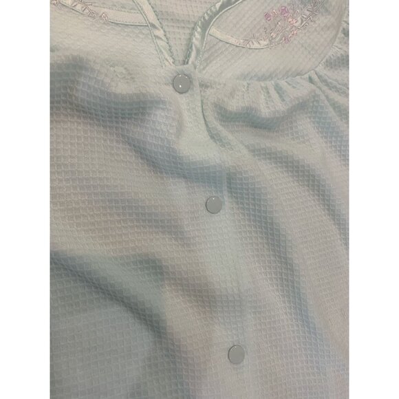 Adonna Sleepwear Women's Medium Nightgown Muumuu Floral Short Sleeve Snap Button - Picture 5 of 6